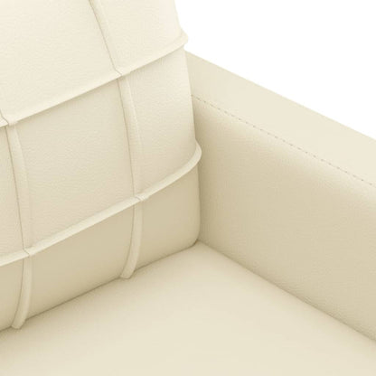 Set di Divani 4 pz con Cuscini Crema in Similpelle | homemem39