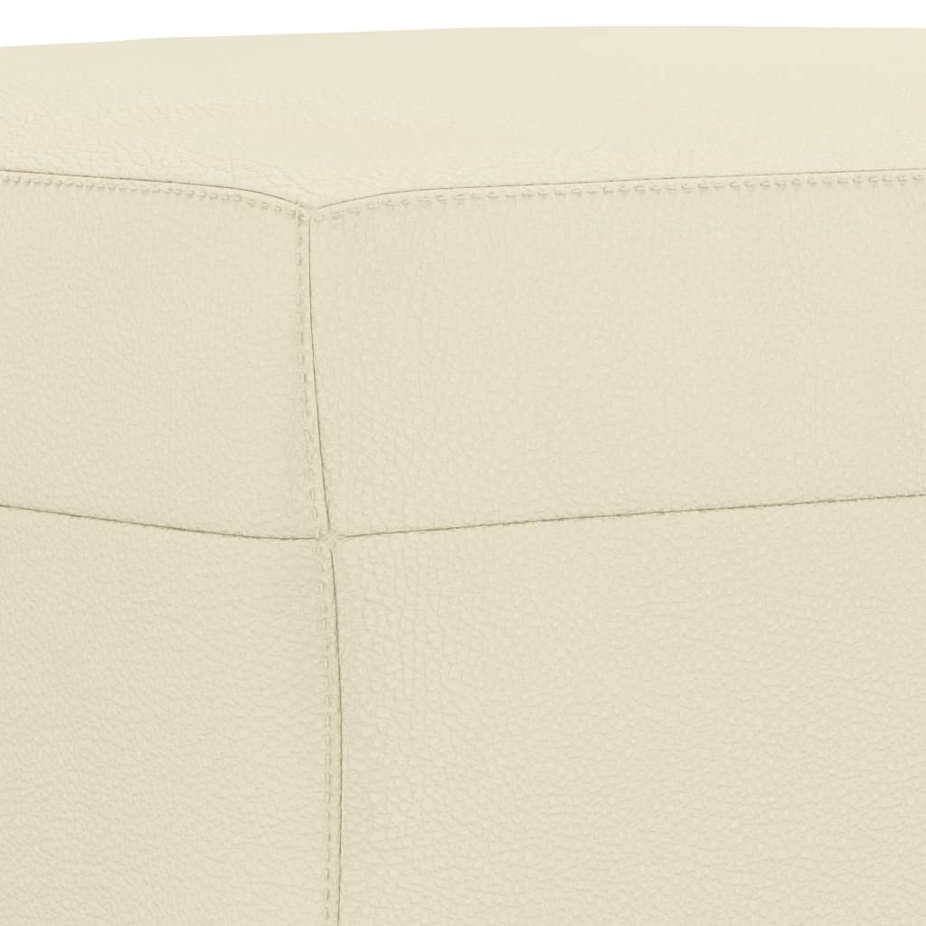 Set di Divani 4 pz con Cuscini Crema in Similpelle | homemem39