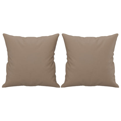 Set di Divani 4 pz con Cuscini Cappuccino in Similpelle | homemem39