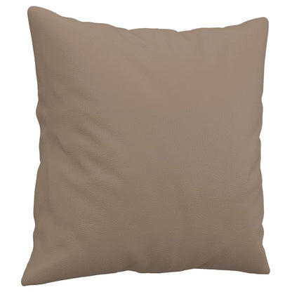 Set di Divani 4 pz con Cuscini Cappuccino in Similpelle | homemem39