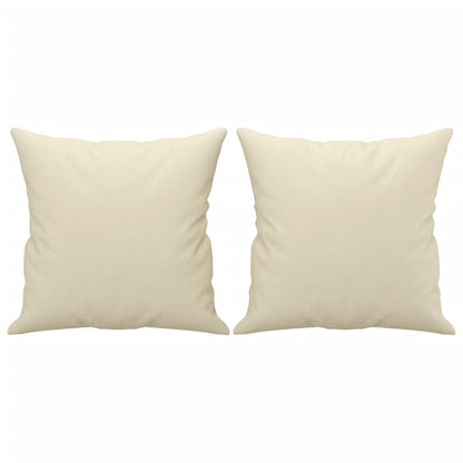 Set di Divani 2 pz con Cuscini Crema in Similpelle | homemem39