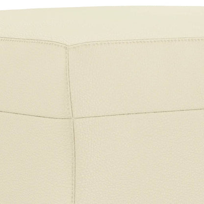 Set di Divani 3 pz con Cuscini Crema in Similpelle | homemem39