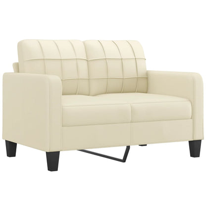 Set di Divani 3 pz con Cuscini crema in Similpelle | homemem39