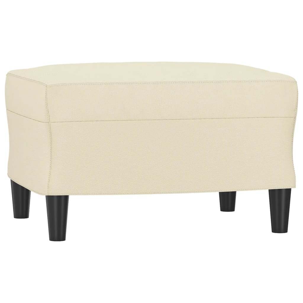 Set di Divani 3 pz con Cuscini crema in Similpelle | homemem39
