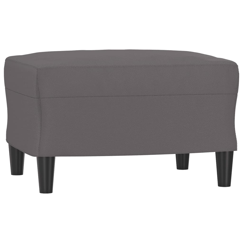 Set di Divani 3 pz con Cuscini Grigio in Similpelle | homemem39