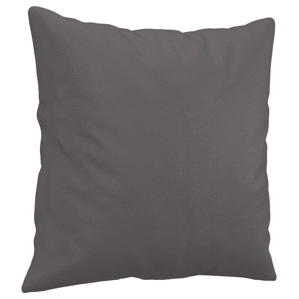 Set di Divani 3 pz con Cuscini Grigio in Similpelle | homemem39