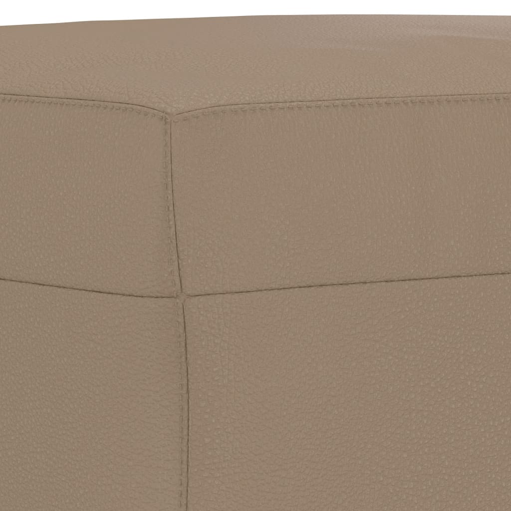Set di Divani 3 pz con Cuscini Cappuccino in Similpelle | homemem39
