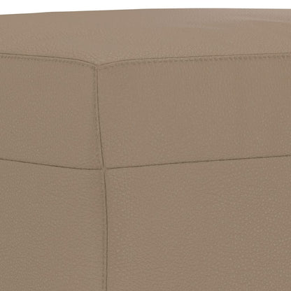 Set di Divani 3 pz con Cuscini Cappuccino in Similpelle | homemem39