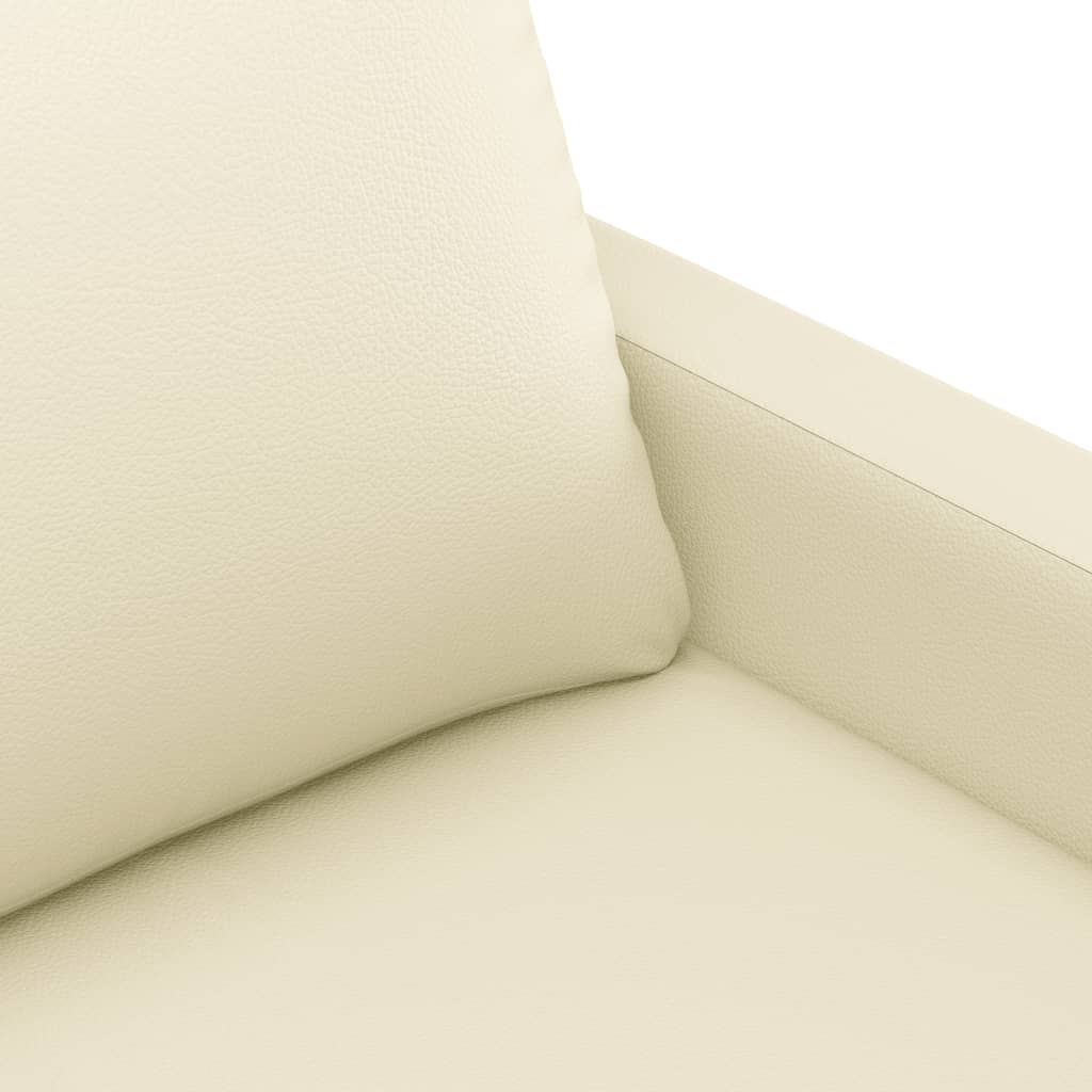Set di Divani 4 pz con Cuscini crema in Similpelle | homemem39