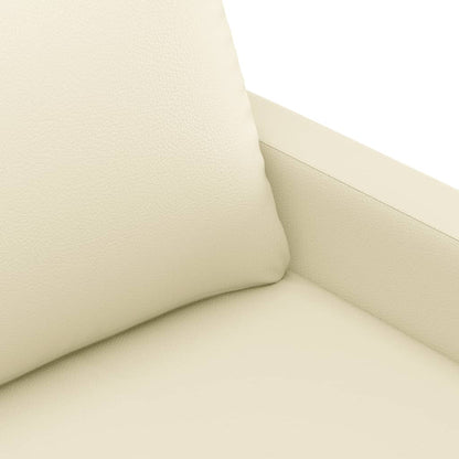 Set di Divani 4 pz con Cuscini crema in Similpelle | homemem39