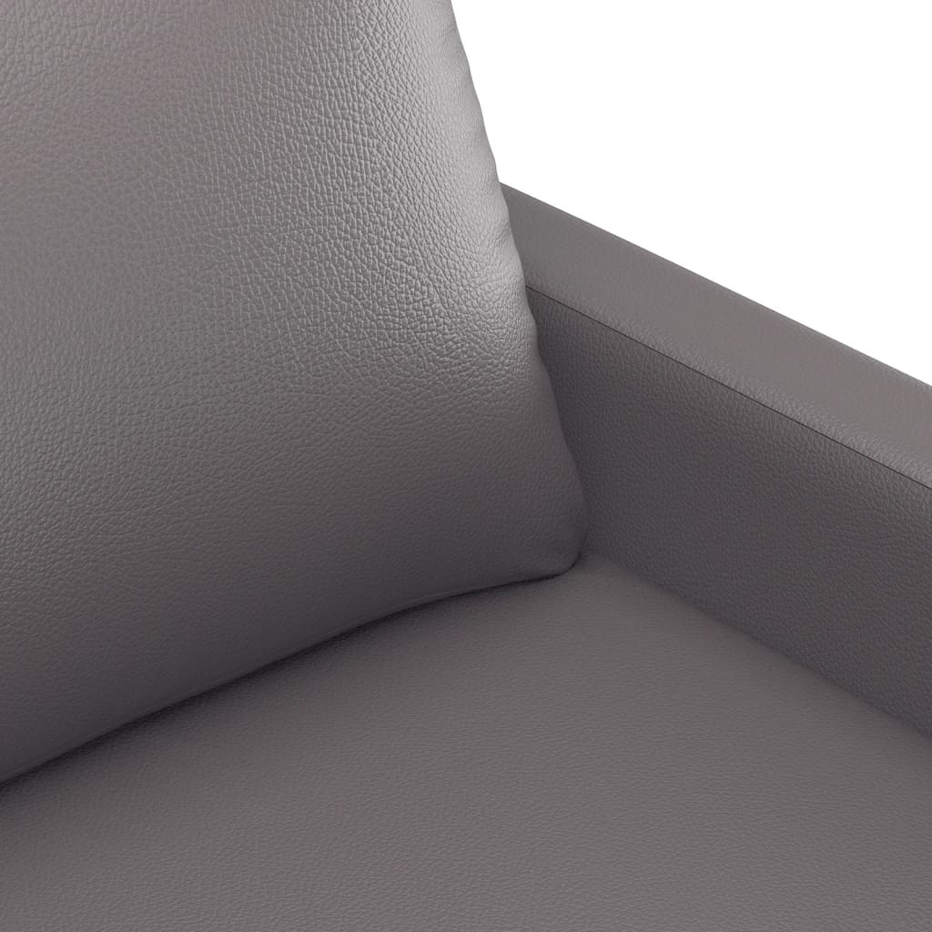 Set di Divani 4 pz con Cuscini Grigio in Similpelle | homemem39
