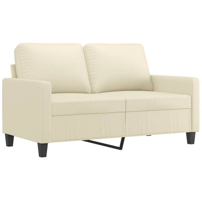 Set di Divani 3 pz con Cuscini crema in Similpelle | homemem39