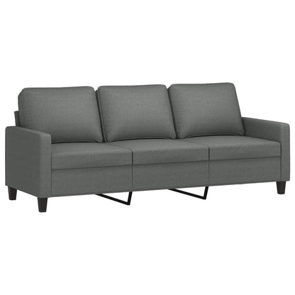 Set di Divani 4 pz con Cuscini Grigio Scuro in Tessuto | homemem39