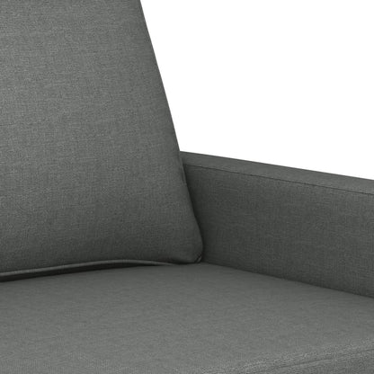 Set di Divani 4 pz con Cuscini Grigio Scuro in Tessuto | homemem39