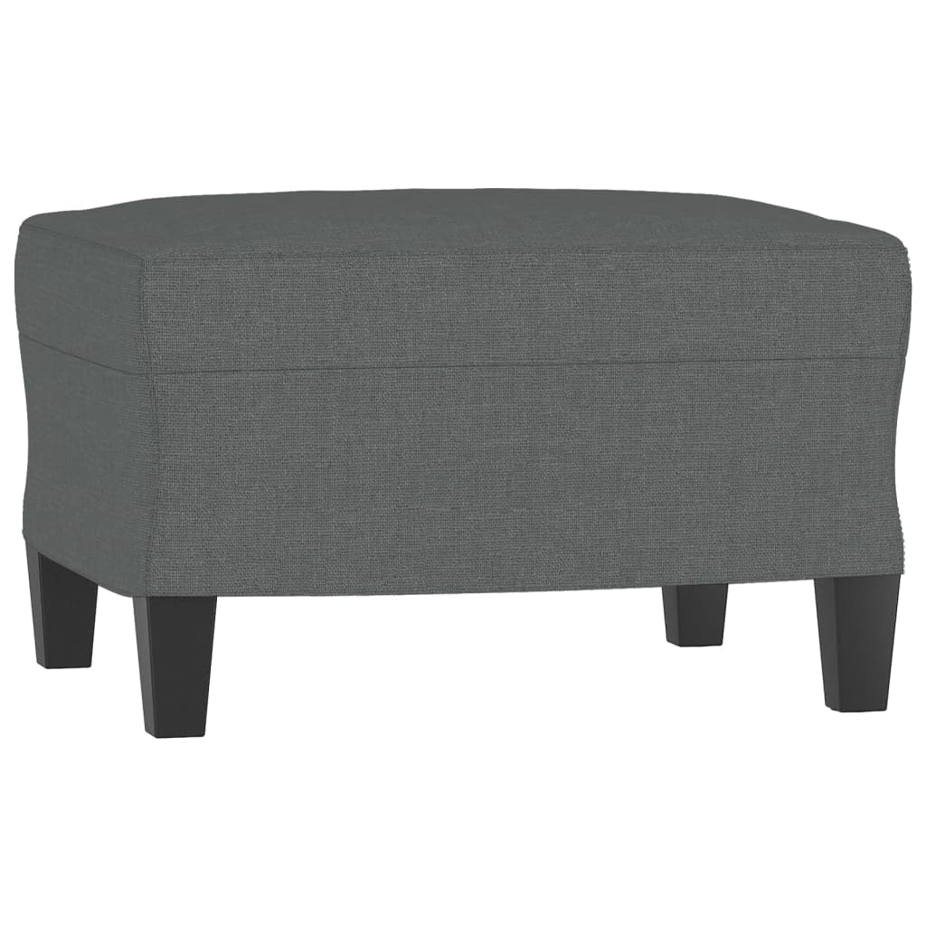 Set di Divani 3 pz con Cuscini Grigio Scuro in Tessuto | homemem39
