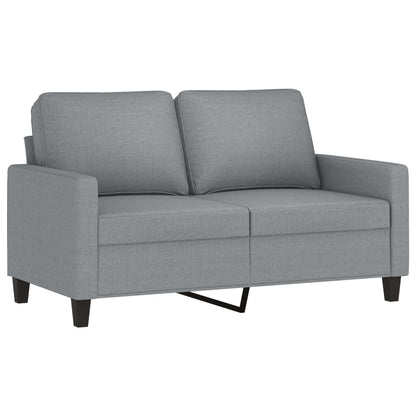Set di Divani 2 pz con Cuscini Grigio Chiaro in Tessuto | homemem39