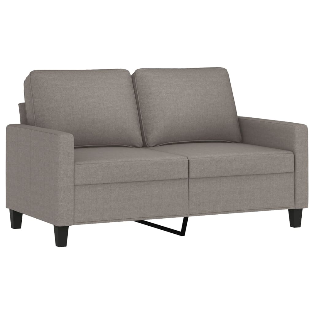 Set di Divani 3 pz con Cuscini Tortora in Tessuto | homemem39