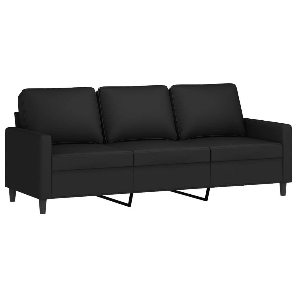 Set di Divani 4 pz con Cuscini Nero in Velluto | homemem39