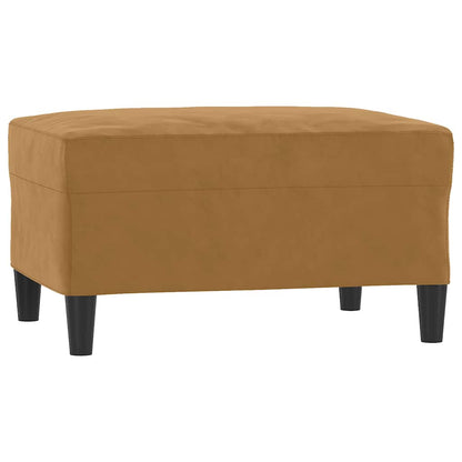 Set di Divani 4 pz con Cuscini Marrone in Velluto | homemem39