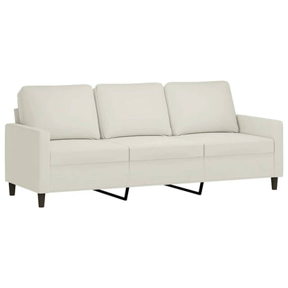 Set di Divani 4 pz con Cuscini Crema in Velluto | homemem39