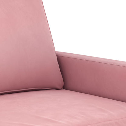 Set di Divani 2 pz con Cuscini rosa in Velluto | homemem39