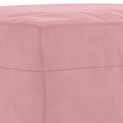 Set di Divani 3 pz con Cuscini rosa in Velluto | homemem39