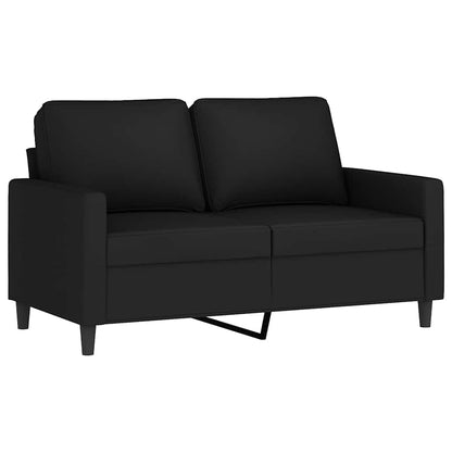 Set di Divani 3 pz con Cuscini Nero in Velluto | homemem39