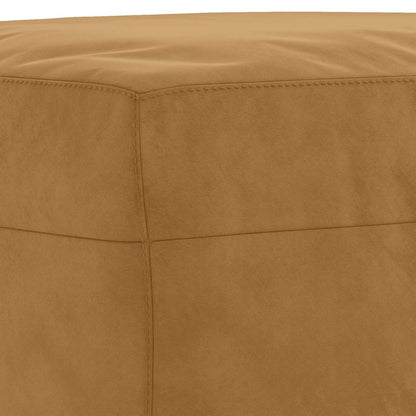 Set di Divani 3 pz con Cuscini Marrone in Velluto | homemem39