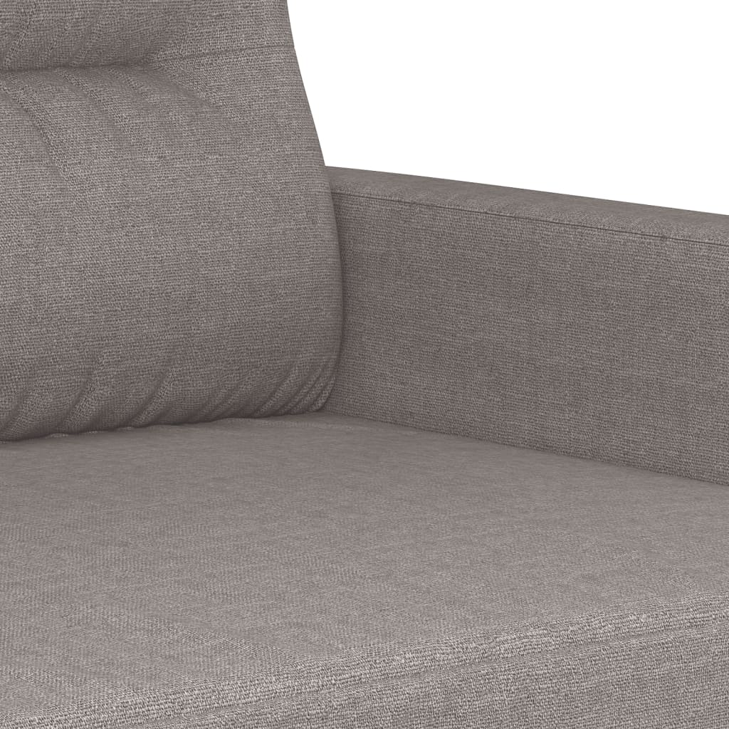 Set di Divani 4 pz con Cuscini Tortora in Tessuto | homemem39