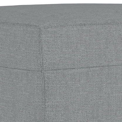 Set di Divani 3 pz con Cuscini Grigio Chiaro in Tessuto | homemem39