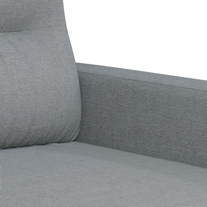 Set Divani 3 pz con Cuscini Grigio Chiaro in Tessuto | homemem39