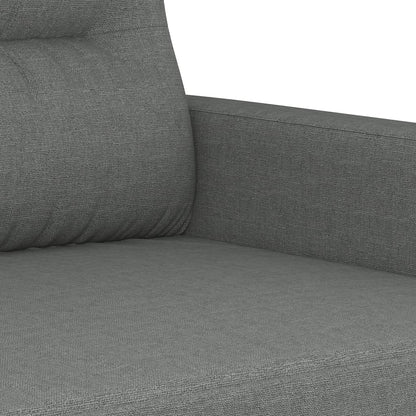 Set di Divani 3 pz con Cuscini Grigio Scuro in Tessuto | homemem39
