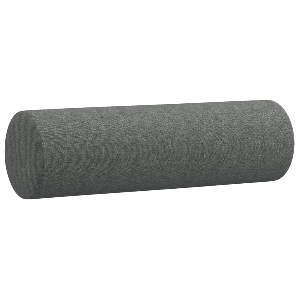 Set di Divani 3 pz con Cuscini Grigio Scuro in Tessuto | homemem39