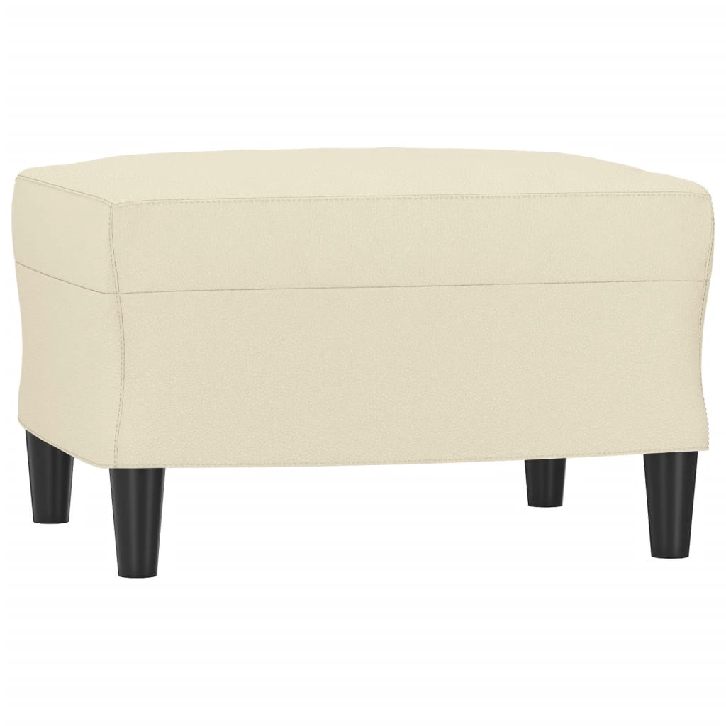 Set di Divani 3 pz con Cuscini crema in Similpelle | homemem39