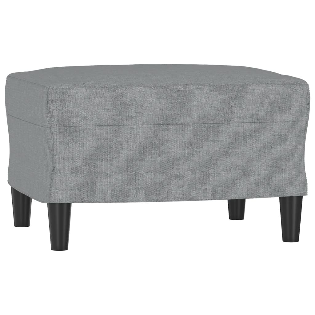 Set di Divani 4 pz con Cuscini Grigio Chiaro in Tessuto | homemem39