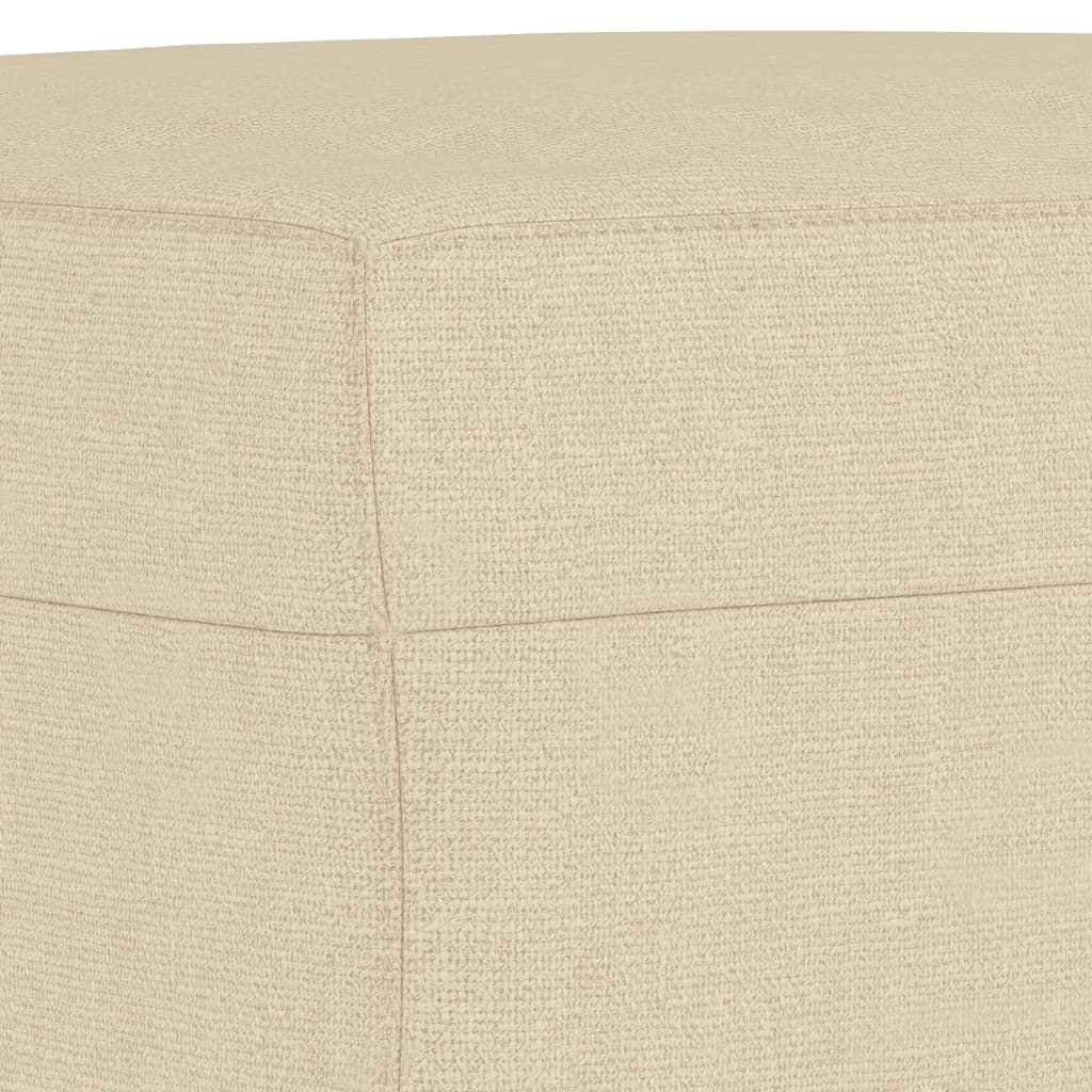 Set di Divani 4 pz con Cuscini Crema in Tessuto | homemem39