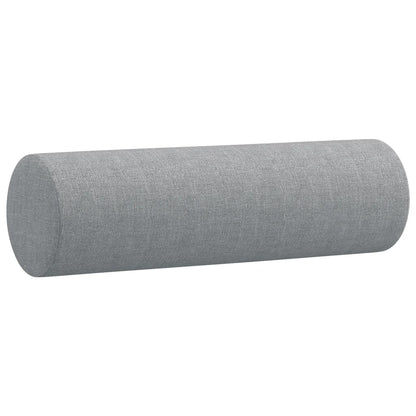 Set Divani 3 pz con Cuscini Grigio Chiaro in Tessuto | homemem39