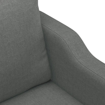 Set di Divani 4 pz con Cuscini Grigio Scuro in Tessuto | homemem39