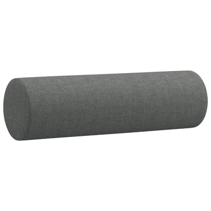 Set di Divani 4 pz con Cuscini Grigio Scuro in Tessuto | homemem39