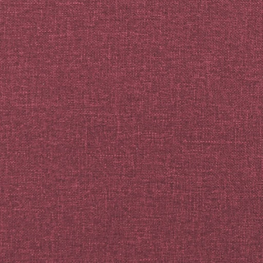 Set di Divani 3 pz con Cuscini Rosso Vino in Tessuto | homemem39