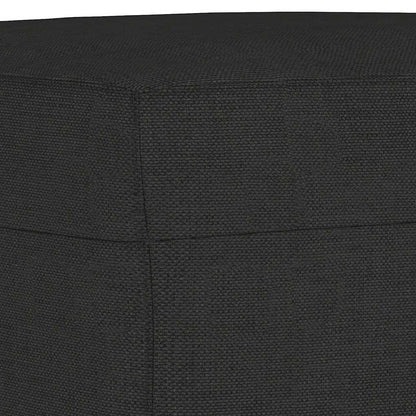 Set Divani 3 pz con Cuscini Nero in Tessuto | homemem39