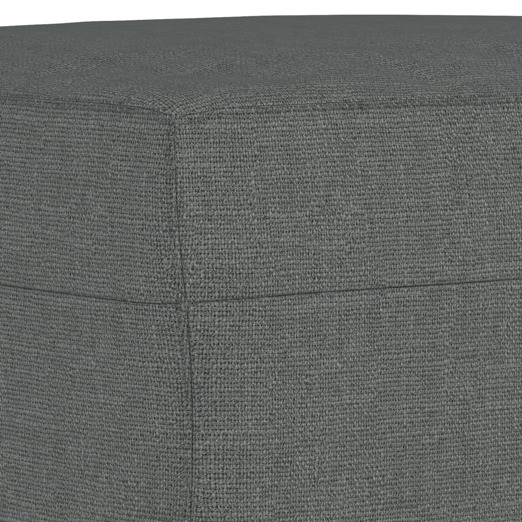 Set di Divani 3 pz con Cuscini Grigio Scuro in Tessuto | homemem39
