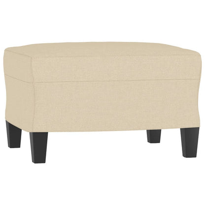 Set di Divani 3 pz con Cuscini Crema in Tessuto | homemem39