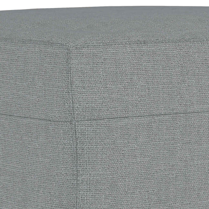 Set Divani 3 pz con Cuscini Grigio Chiaro in Tessuto - homemem39