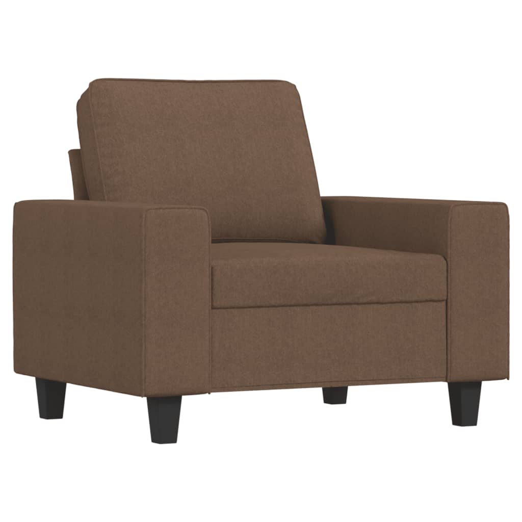 Set di Divani 4 pz Marrone in Tessuto | homemem39