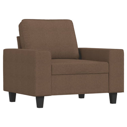 Set di Divani 4 pz Marrone in Tessuto | homemem39