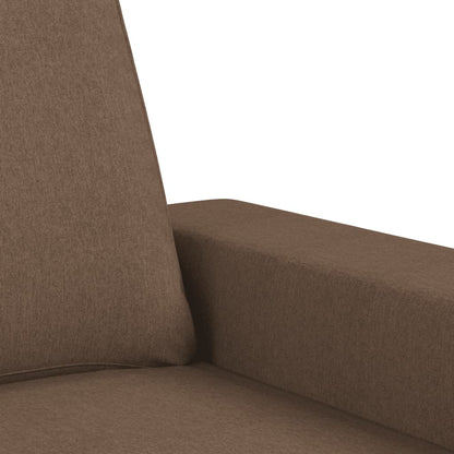 Set di Divani 4 pz Marrone in Tessuto | homemem39