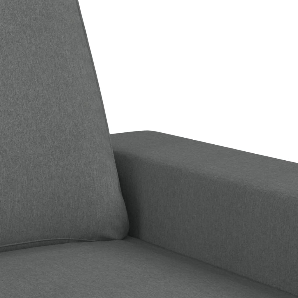 Set di Divani 3 pz Grigio Scuro in Tessuto | homemem39