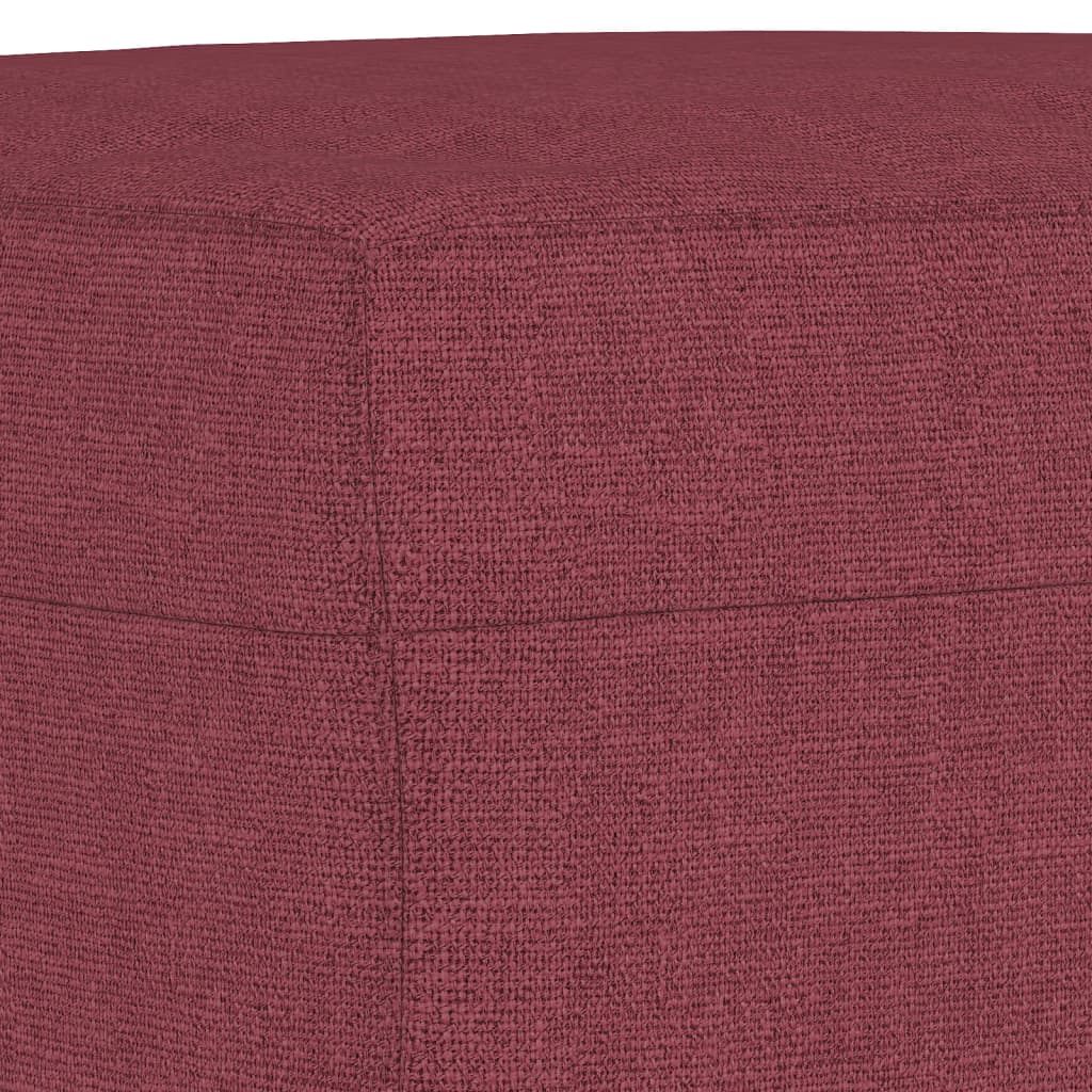 Set di Divani 3 pz Rosso Vino in Tessuto | homemem39