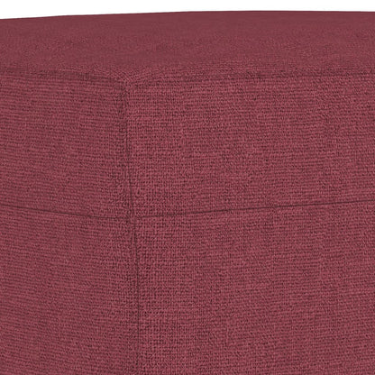 Set di Divani 3 pz Rosso Vino in Tessuto | homemem39